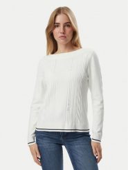 Liu Jo Sport Sweter TF6189 MS63L Kremowy Regular Fit. Białe swetry klasyczne damskie Liu Jo Sport, l, z syntetyku, bez kołnierzyka. Za 559.99 zł.