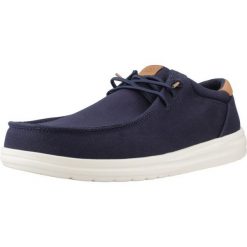 Buty HEY DUDE PAUL CANVAS Niebieski. Niebieskie buty trekkingowe męskie PRO BRANDS, z tkaniny, bez zapięcia, trekkingowe. Za 334.99 zł.