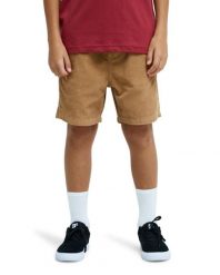 Spodenki z elastyczną talią dla Chłopcy TAXER Brązowy. Brązowe szorty męskie Quiksilver, z bawełny, bez kołnierzyka. Za 179.99 zł.