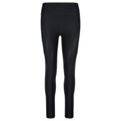 Damskie legginsy do biegania KILPI GEARS-W. Czarne legginsy damskie Kilpi, xs, bez wzorów, z nylonu. Za 215.49 zł.