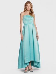 Pinko Sukienka wieczorowa Digimond 100335 A0I0 Niebieski Slim Fit. Niebieskie sukienki damskie Pinko, bez wzorów, z syntetyku, wizytowe, bez kołnierzyka, bez ramiączek. Za 1,429.00 zł.