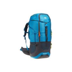 Plecak trekkingowy Forclaz 60 l. Niebieskie plecaki damskie QUECHUA, bez wzorów, z materiału. Za 169.99 zł.