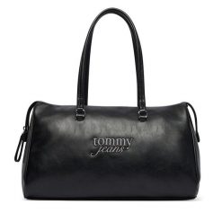 Torebka Tommy Jeans. Czarne torebki klasyczne damskie Tommy Jeans, bez wzorów, z jeansu, bez dodatków. Za 529.99 zł.