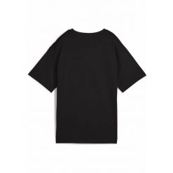 Damska koszulka GRAPHICS Relaxed Fruity PUMA Black. Czarne bluzki damskie Puma, m, bez wzorów, z gumy, bez ramiączek. W wyprzedaży za 69.00 zł.