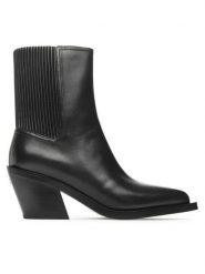 Coach Botki Prestyn Lth Bootie CN136 Czarny. Czarne botki damskie Coach, ze skóry, bez obcasa, na słupku, bez zapięcia. Za 1,299.00 zł.