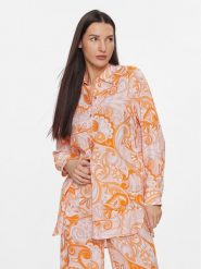 Melissa Odabash Koszula Paige Cr Pomarańczowy Relaxed Fit. Brązowe koszule damskie Melissa Odabash, m, bez wzorów, z wiskozy, bez kołnierzyka, bez ramiączek. Za 959.99 zł.