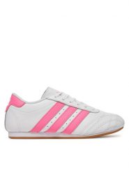 Adidas Sneakersy Taekwondo JR6805 Biały. Białe buty sportowe dziewczęce Adidas, bez wzorów, ze skóry, bez zapięcia. Za 209.99 zł.