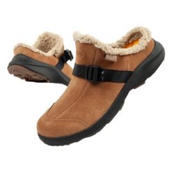 Buty Keen Hood Clog 1026803 brązowe. Brązowe kapcie damskie z gumy. Za 414.66 zł.