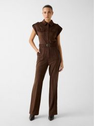 Guess Sukienka codzienna 180568 Brązowy Classic Fit. Brązowe sukienki damskie Guess, na co dzień, xxl, z aplikacjami, bez kołnierzyka, bez ramiączek, proste. Za 799.99 zł.