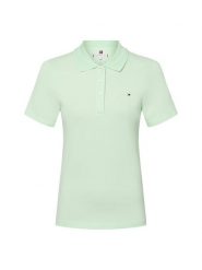 Tommy Hilfiger koszulka polo Kobiety Bawełna zielony, XS. Zielone topy sportowe damskie Tommy Hilfiger, xs, bez wzorów, z bawełny, bez ramiączek. Za 349.95 zł.