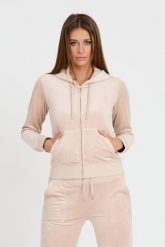 JUICY COUTURE Beżowa bluza Robertson Hoodie. Brązowe bluzy bez kaptura damskie Juicy Couture, s. W wyprzedaży za 259.99 zł.