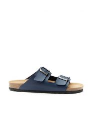 Mandel Klapki "Alberto" w kolorze granatowym rozmiar: 46. Niebieskie klapki i japonki męskie Mandel, z materiału. Za 130.99 zł.
