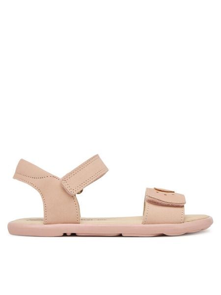 Primigi Sandały 1416700 S Różowy. Czerwone sandały dziewczęce Primigi, z nubiku, bez zapięcia. Za 279.99 zł.