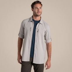 Koszula z długim rękawem Craghoppers Nosilife Pro Langarm Hemd V. Białe koszule męskie CRAGHOPPERS, m, bez wzorów, bez kołnierzyka, bez ramiączek. Za 407.99 zł.