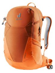 Deuter Plecak turystyczny "Futura 23" w kolorze pomarańczowym - 28 x 52 x 18 cm rozmiar: onesize. Pomarańczowe plecaki damskie Deuter, bez wzorów, z materiału, sportowe. Za 439.24 zł.