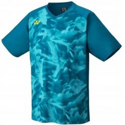 Koszulka tenisowa Yonex Club Team. Niebieskie t-shirty sportowe męskie YONEX, m, z poliesteru, bez ramiączek, na fitness i siłownię. Za 119.99 zł.