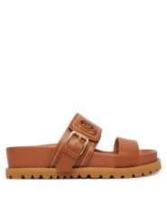 Liu Jo Klapki Livia 02 SA6109 P0102 Brązowy. Brązowe klapki damskie Liu Jo, bez wzorów, ze skóry, bez obcasa. Za 469.99 zł.