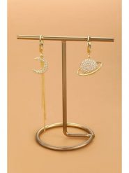 Atelier MIU Pozłacane kolczyki z cyrkoniami rozmiar: onesize. Żółte kolczyki damskie atelier MIU, z cyrkonią, pozłacane. Za 39.99 zł.