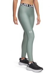 Under Armour Legginsy funkcyjne w kolorze zielonym rozmiar: M. Zielone legginsy sportowe damskie Under Armour, m, bez wzorów, z podwyższonym stanem, outdoorowe. Za 101.23 zł.