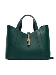 Furla Torebka Goccia Shopper Bag S WB01789 BX3353 KH 4282S Zielony. Zielone shopper bag damskie Furla, bez wzorów, ze skóry, bez dodatków. Za 1,369.00 zł.