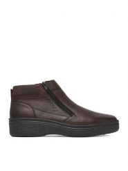 Rieker Botki CEO-38656-25 Brązowy. Brązowe buty zimowe męskie Rieker, ze skóry, bez zapięcia. Za 429.99 zł.