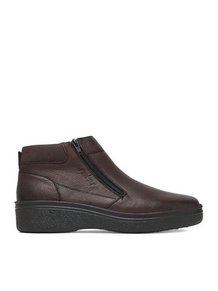Rieker Botki CEO-38656-25 Brązowy. Brązowe buty zimowe męskie Rieker, ze skóry, bez zapięcia. Za 429.99 zł.
