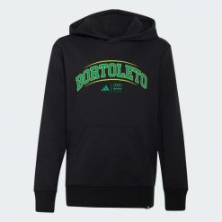 BLUZA Z KAPTUREM I GRAFIKĄ AUDI REVOLUT F1 TEAM GABRIEL BORTOLETO III. Czarne bluzy sportowe damskie Adidas, m, bez wzorów, z bawełny, bez ramiączek, z kapturem. Za 259.00 zł.