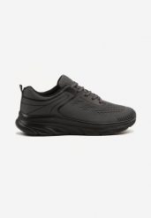 Ciemnoszare Buty Sportowe Sneakersy z Ozdobnym Tłoczeniem Wiline. Szare buty sportowe na co dzień męskie Born2be, z jeansu, bez zapięcia. Za 79.99 zł.