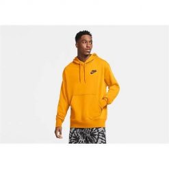 Bluza sportowa męska Nike Giannis freak. Żółte bluzy sportowe męskie Nike, bez wzorów, sportowe, bez kołnierzyka, bez ramiączek. Za 499.99 zł.