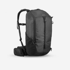 Plecak turystyczny Quechua MH100 20 l. Czarne plecaki damskie QUECHUA, bez wzorów, z materiału. Za 129.99 zł.
