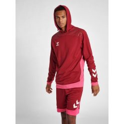 Bluza z kapturem Hummel hmlLEAD poly. Brązowe bluzy sportowe męskie HUMMEL, bez wzorów, sportowe, bez kołnierzyka, bez ramiączek. W wyprzedaży za 170.00 zł.