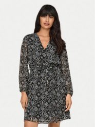 ONLY Sukienka codzienna Cera 15236376 Czarny Regular Fit. Czarne sukienki damskie Only, na co dzień, m, bez wzorów, z syntetyku, bez kołnierzyka, bez ramiączek, proste. Za 129.99 zł.