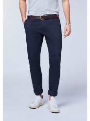 Polo Sylt Spodnie chino w kolorze granatowym rozmiar: 48. Niebieskie spodnie materiałowe męskie Polo Sylt, bez wzorów. Za 100.99 zł.