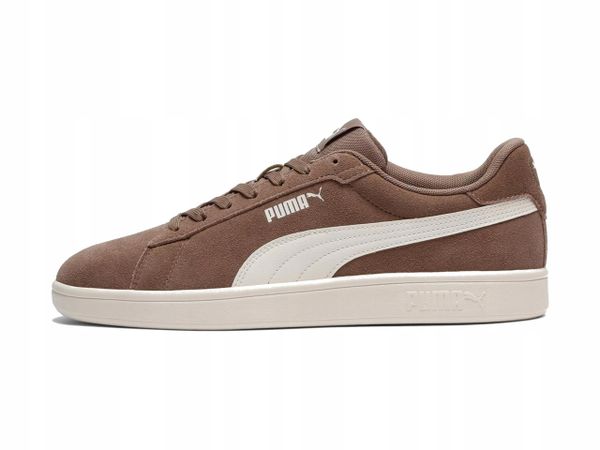 BUTY męskie PUMA SMASH 390984-32 sportowe skórzane zamsz brązowe 42,5. Brązowe buty sportowe na co dzień męskie Puma, ze skóry, bez zapięcia, trekkingowe. Za 279.00 zł.