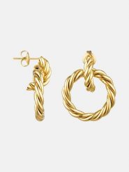 MOODE Kolczyki-wkrętki "Myriam" rozmiar: onesize. Żółte kolczyki damskie MOODE, ze stali. Za 52.99 zł.