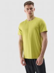 4F Koszulka sportowa w kolorze zielonym rozmiar: S. Zielone t-shirty sportowe męskie 4f, s, z materiału, bez ramiączek, outdoorowe. Za 30.71 zł.
