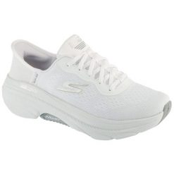 Buty do biegania damskie, Slip-Ins: Max Cushioning Arch Fit 2.0 - Antilles. Białe obuwie do biegania damskie Skechers, Skechers Sport. Za 549.99 zł.