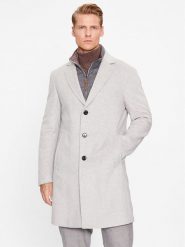 JOOP! Płaszcz wełniany 30037691 Szary Regular Fit. Szare płaszcze męskie Joop!, na zimę, m, bez wzorów, z wełny. Za 2,239.00 zł.
