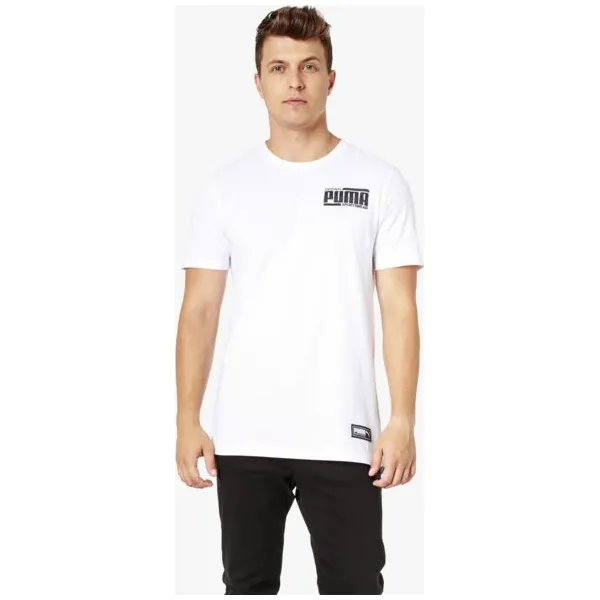 Puma Koszulka Ss Athletics Elevated , biały, rozmiar XL. Białe t-shirty sportowe męskie Puma, m, z materiału, bez ramiączek. W wyprzedaży za 79.99 zł.