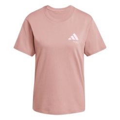 Koszulka damska ADIDAS W L VERB TEE XS. Czerwone t-shirty damskie Adidas, l, bez wzorów, z bawełny, bez kołnierzyka. Za 129.00 zł.