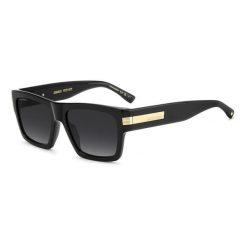Okulary przeciwsłoneczne DSQUARED2 D2 0198/S 807 dla mężczyzn, rozmiar 55 mm. Czarne okulary przeciwsłoneczne męskie Dsquared. Za 1,244.10 zł.
