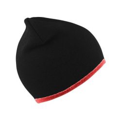 Czapka Zimowa Unisex w modnym kroju Dwustronna. Czarne czapki męskie RESULT, na zimę, bez wzorów, sportowe. Za 40.99 zł.