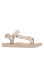 Sprandi Sandały WP-VC-0723 Beżowy. Brązowe sandały damskie Sprandi, bez wzorów, z materiału, bez obcasa, na płaskiej podeszwie. Za 69.99 zł.