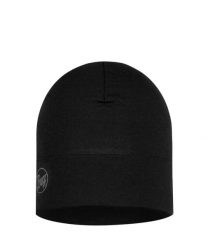 Czapka wełniana Buff Midweight Merino Wool Hat. Czarne czapki męskie Buff, bez wzorów, z materiału. Za 129.99 zł.