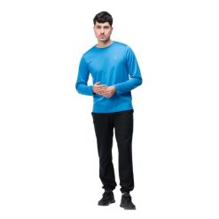 T-shirt Męski Z Długim Rękawem Trening Lope. Niebieskie t-shirty męskie MARTES ESSENTIALS, m, bez wzorów, z materiału, bez kołnierzyka. Za 55.99 zł.
