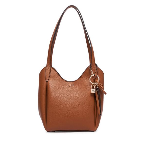 Torebka Guess. Brązowe torebki klasyczne damskie Guess, z aplikacjami, bez dodatków. Za 584.99 zł.