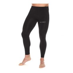 Spodnie do biegania z długą nogawką męskie Brubeck RUNNING FORCE. Czarne bielizna termoaktywna męska Brubeck, m, bez wzorów, z elastanu. Za 199.99 zł.