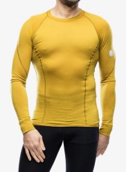 Bluza termoaktywna męska Sensor Merino Air Tee LS. Żółte bluzy bez kaptura męskie Sensor, m, z materiału. Za 361.89 zł.