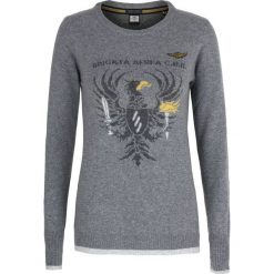 Sweter Aeronautica Militare. Szare kardigany damskie AERONAUTICA MILITARE, bez wzorów. Za 259.00 zł.