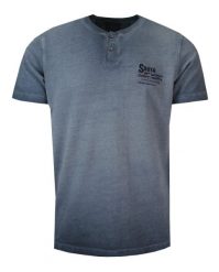 T-Shirt Męski Ciemny Niebieski, Melanżowy z Nadrukiem, Koszulka, Krótki Rękaw, Basic, U-neck. Niebieskie t-shirty męskie New Antracid, na lato, m, bez wzorów, z bawełny, bez kołnierzyka. Za 99.00 zł.
